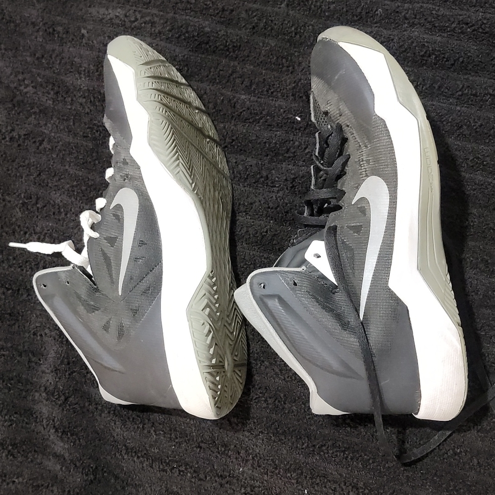 Nike Zoom, Hyperquickness, 10.5, black and grey